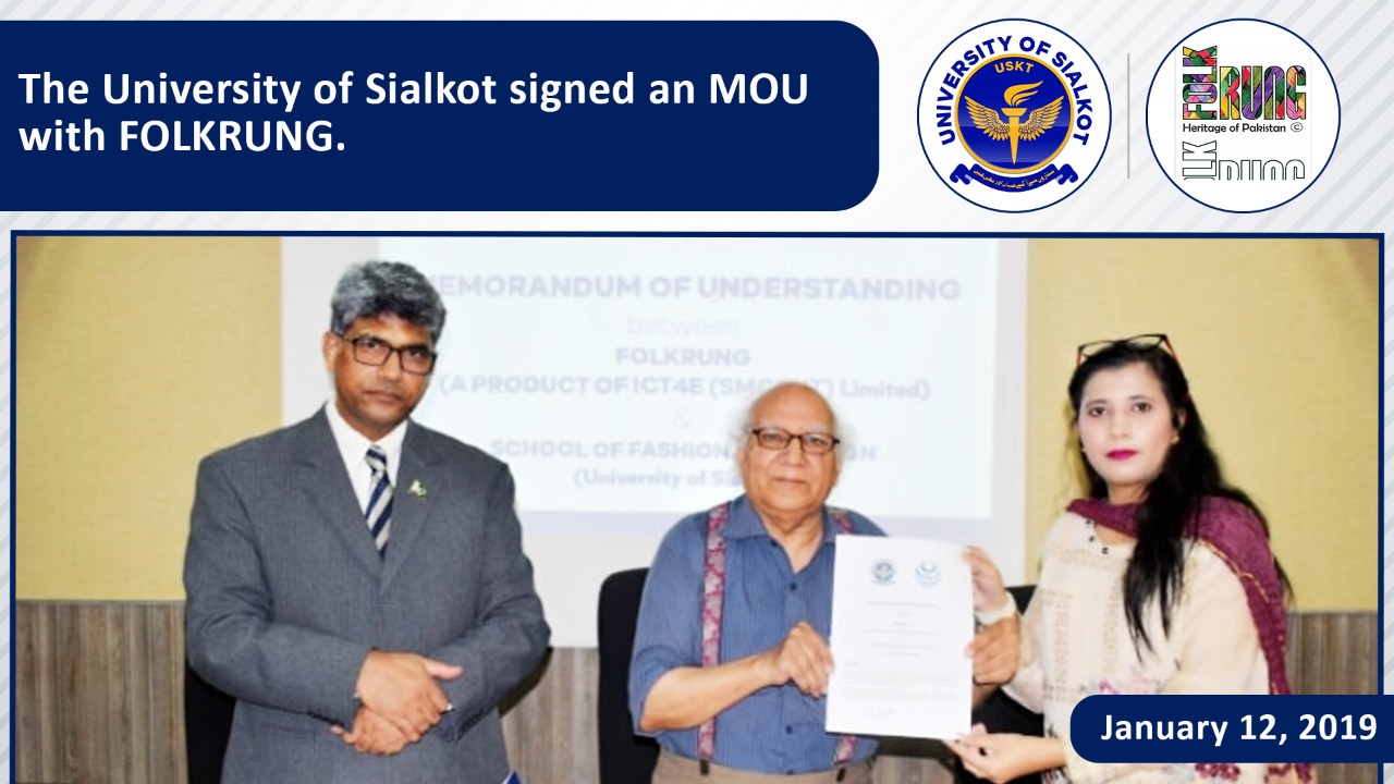 The University of Sialkot signed an MOU with FOLKRUNG.
